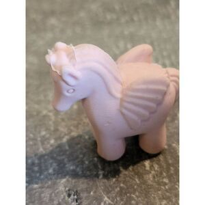 Light pink eraser Pegasus unicorn Pony mythical toy figure